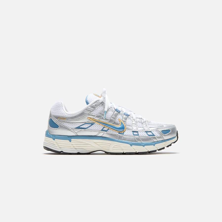 White / Silver Men Kith Nike P-6000 Sneakers | 4072-PYQJD