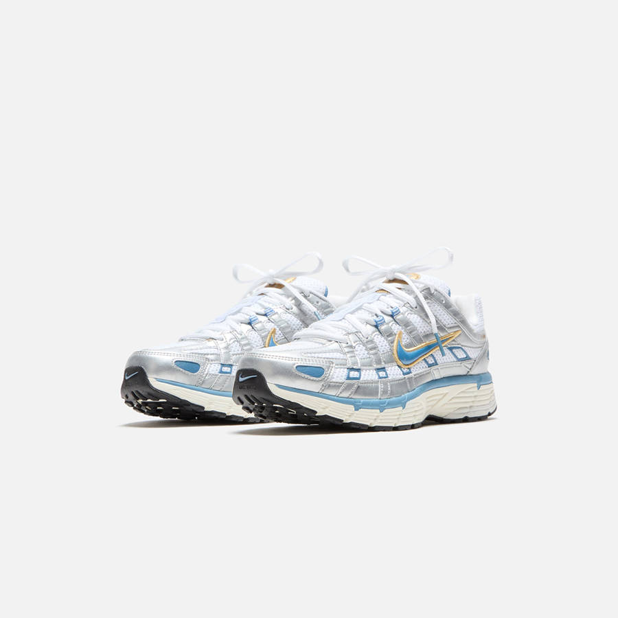White / Silver Men Kith Nike P-6000 Sneakers | 4072-PYQJD