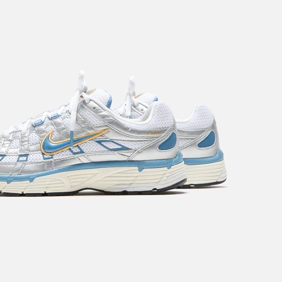 White / Silver Men Kith Nike P-6000 Sneakers | 4072-PYQJD