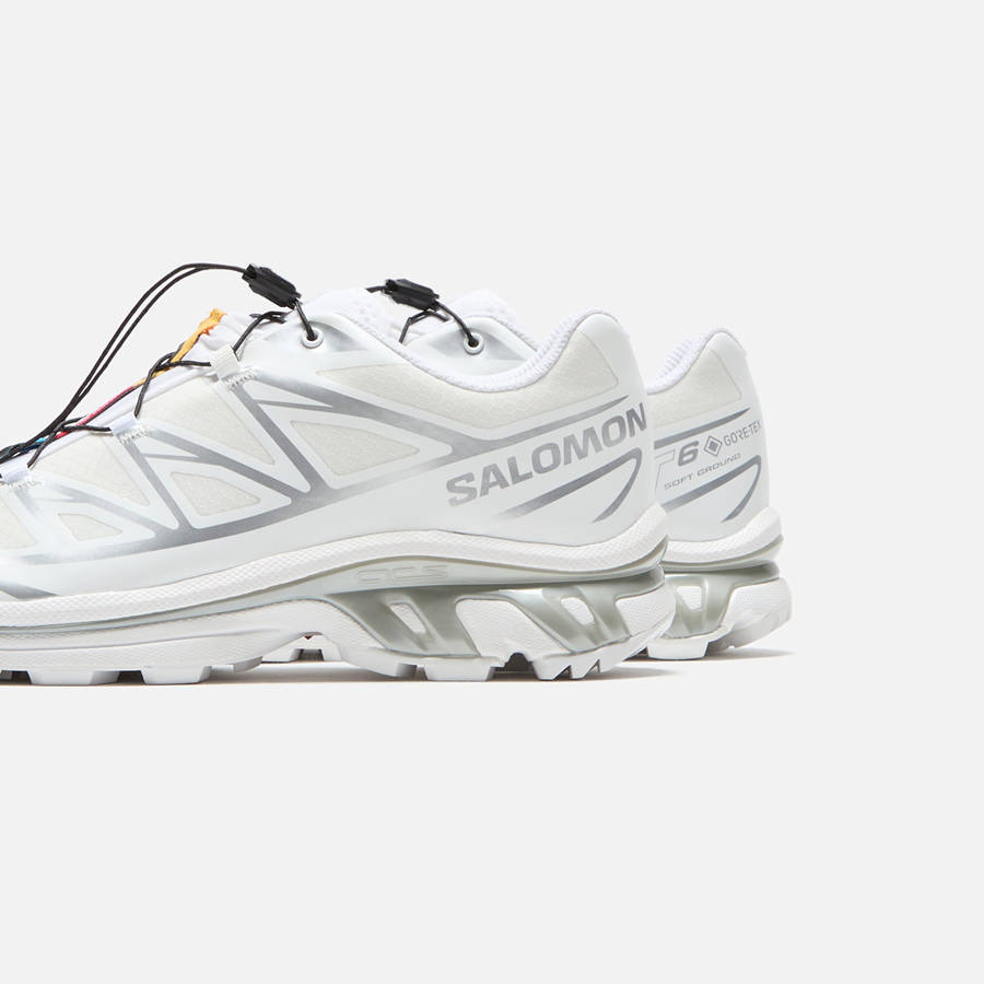 White / Silver Men Kith Salomon XT-6 GTX Sneakers | 8432-AGPJN