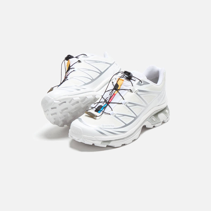 White / Silver Men Kith Salomon XT-6 GTX Sneakers | 8432-AGPJN