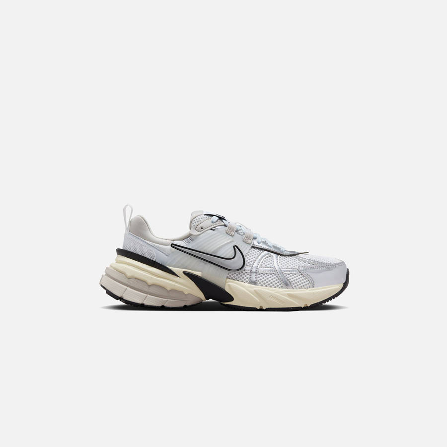 White / Silver Women Kith Nike WMNS V2K Runtekk Sneakers | 2739-LYFZM