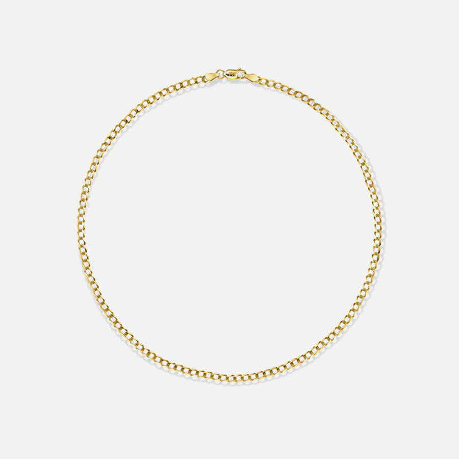 Yellow Gold Women Kith Isa Grutman Cuban Chain Necklace Jewelry | 4108-RWKDH