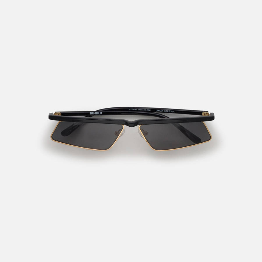 Yellow Gold Women Kith The Attico Aria Frame Eyewear | 5876-CFMOB
