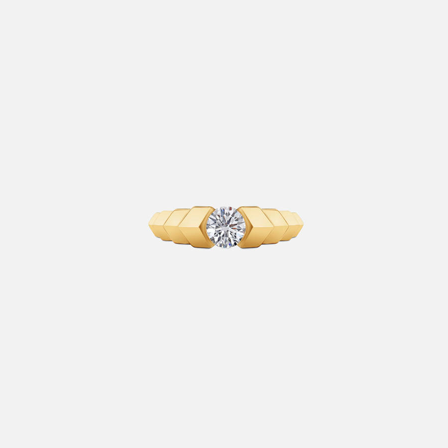 Yellow Gold Women Kith VL Cepher Arris Ring Jewelry | 7530-UDLWY