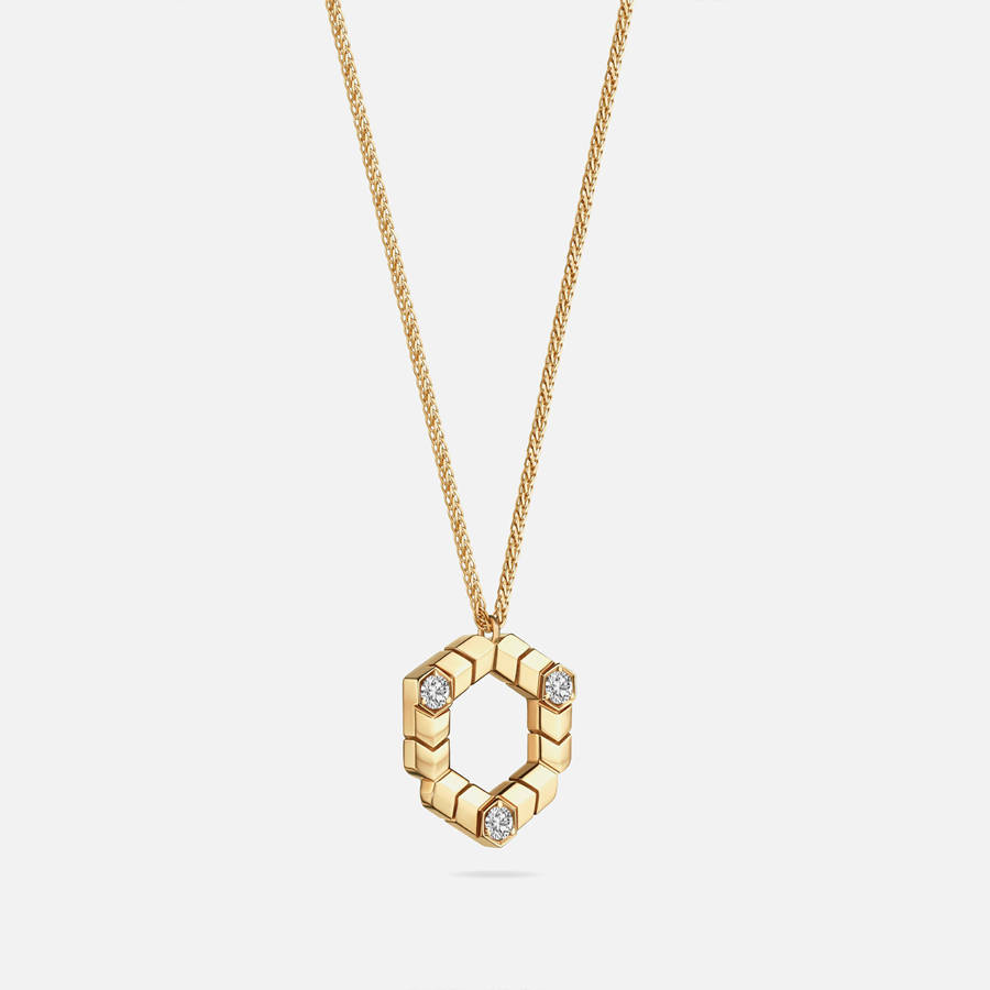 Yellow Gold Women Kith VL Cepher Estoile Large Pendant Jewelry | 8512-TCYSZ