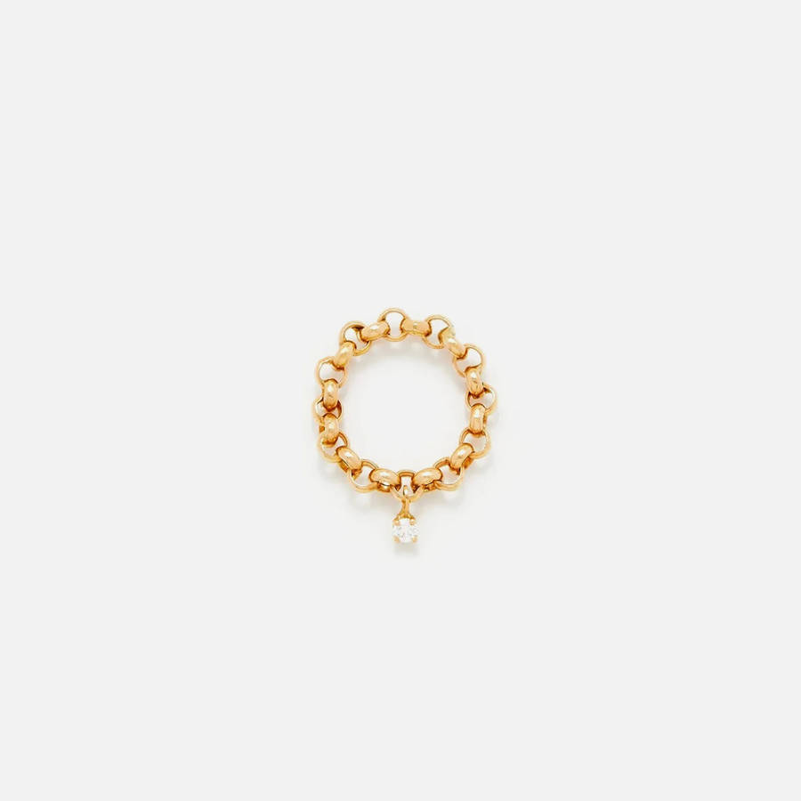 Yellow Gold Women Kith Yvonne Leon Bague Jaseron Flottant Ring Jewelry | 7982-EXVNS