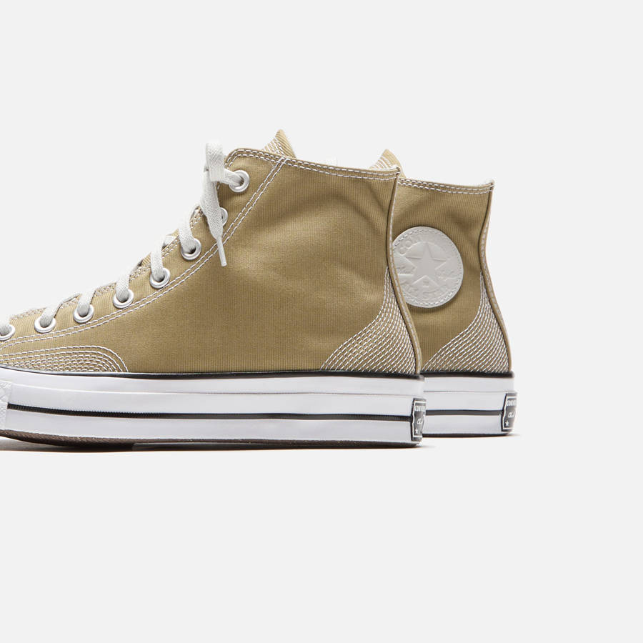 Yellow Men Kith Converse Chuck 70 Multi-Stitch Cotton High Sneakers | 9854-VOTBX