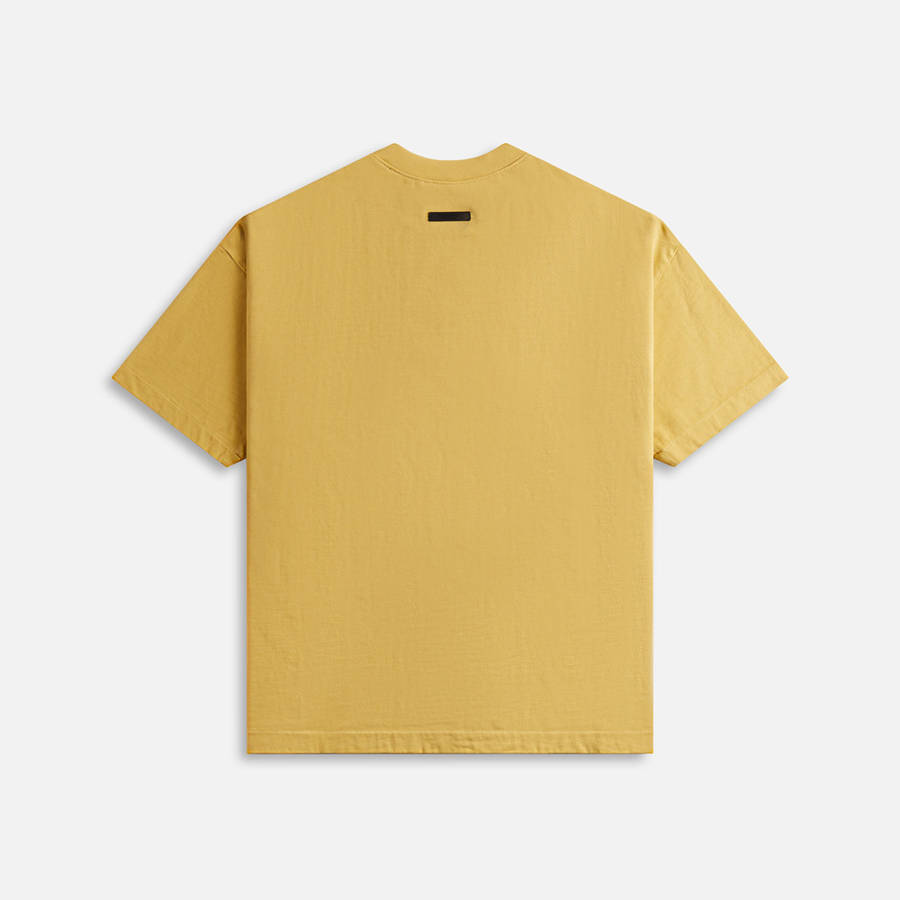 Yellow Men Kith Essentials Heavy Crewneck Shirts | 6250-OGKET