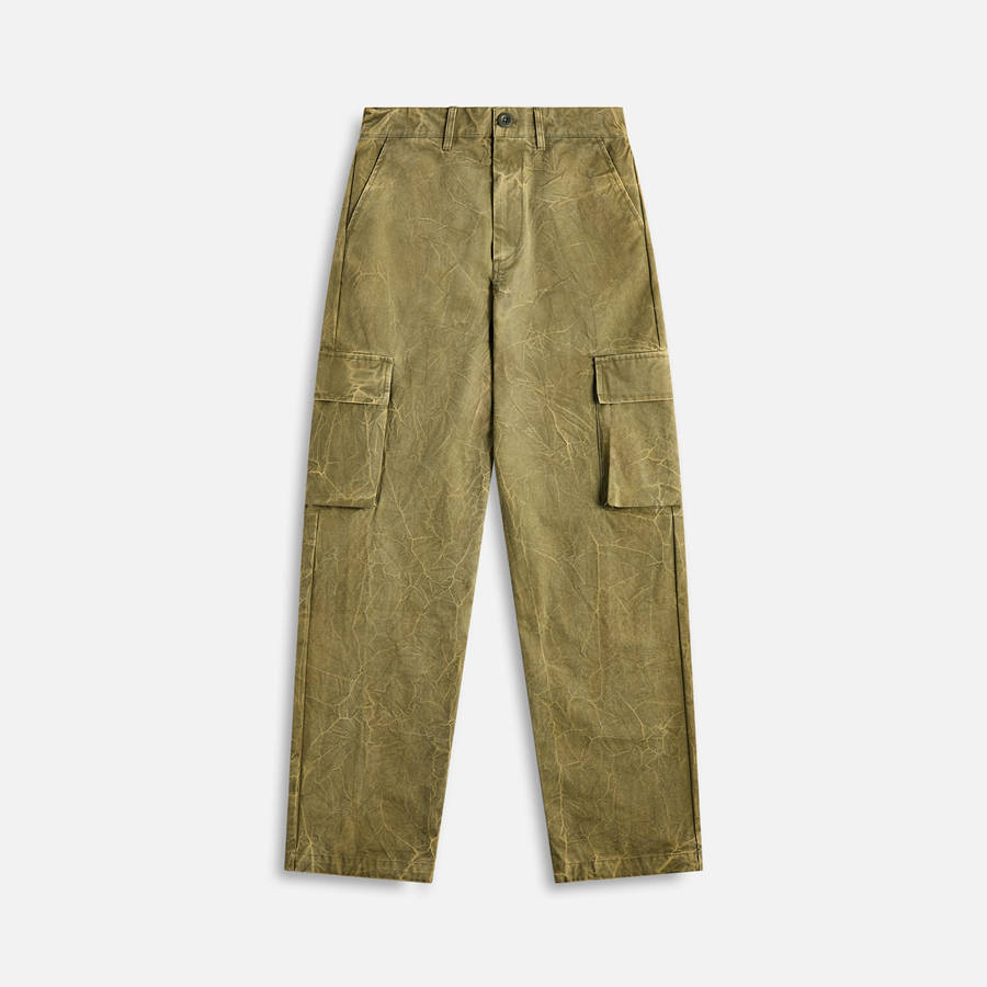 Yellow Men Kith John Elliott Washed Corpus Cargo Pants | 7346-ZEFGM