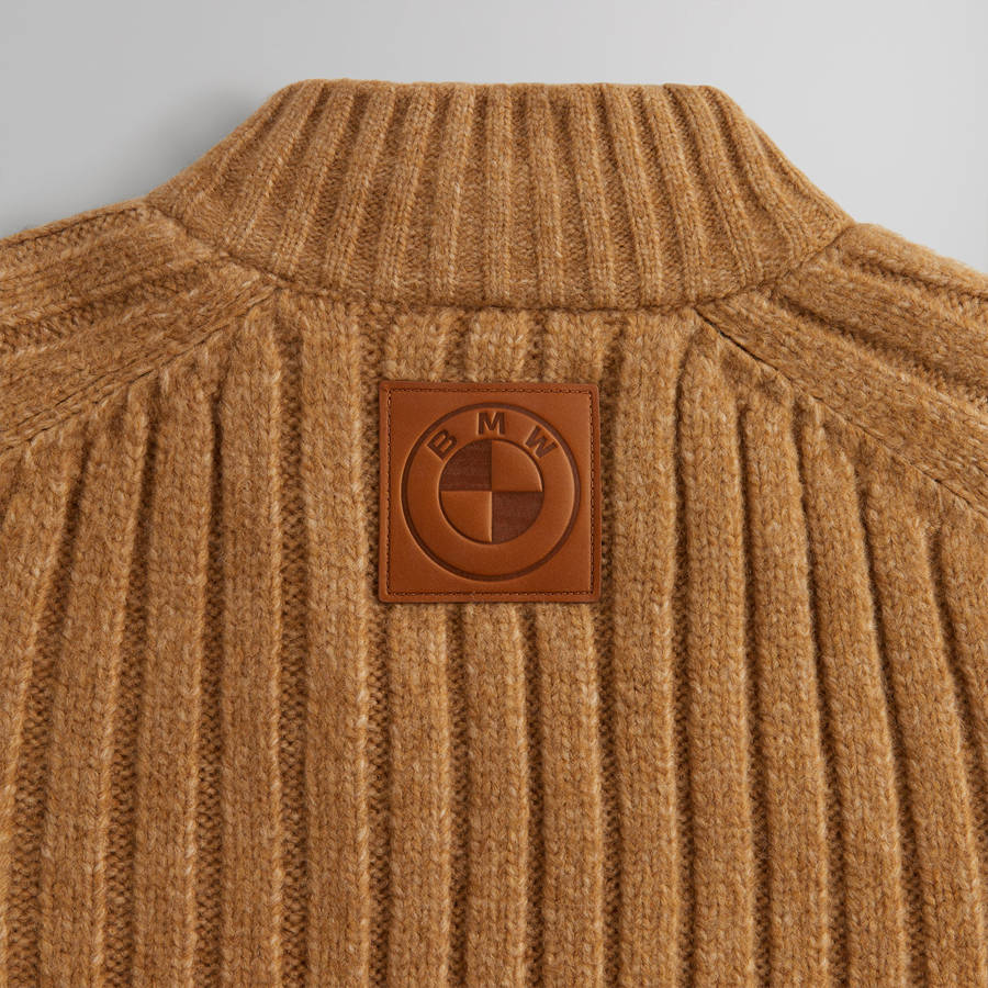 Yellow Men Kith for BMW Knit Alvaro Jackets | 2946-UXSCJ