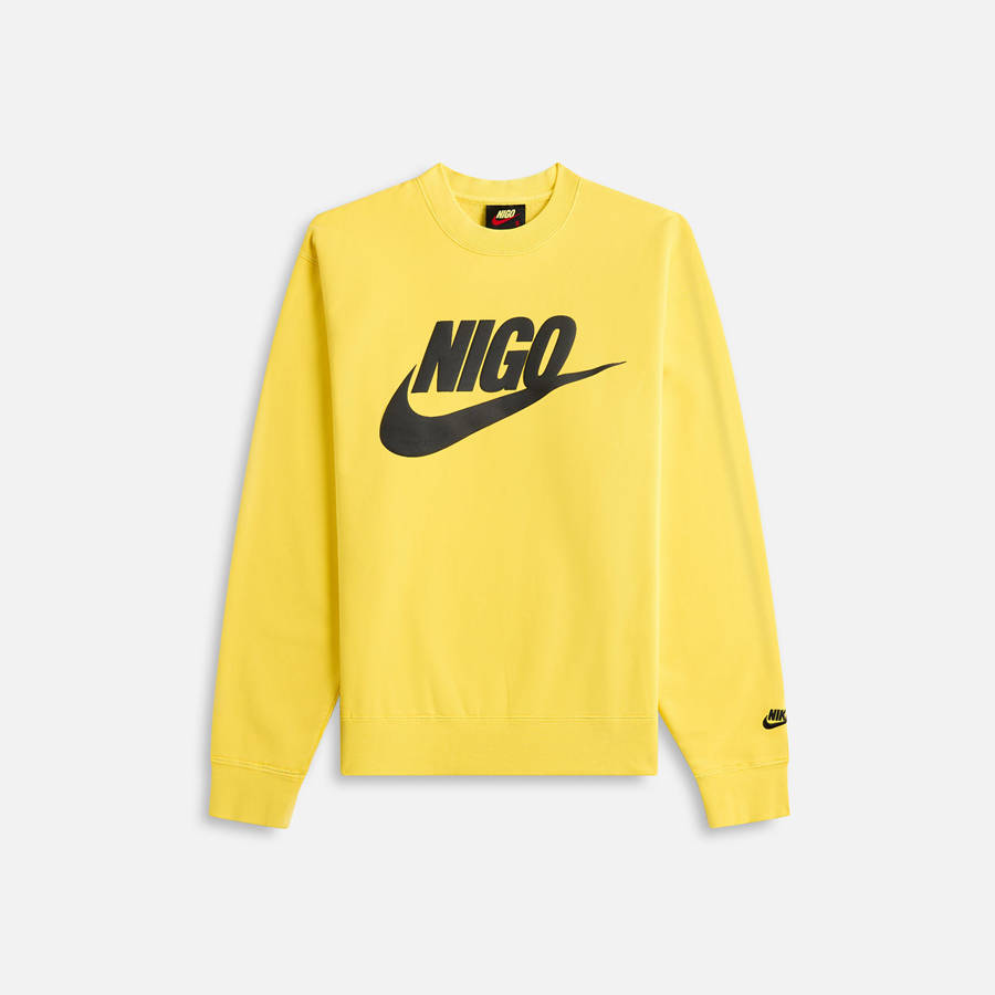 Yellow / Black Men Kith Nike x Nigo NRG Crew Fleece Sweatshirts | 0834-HOCFV